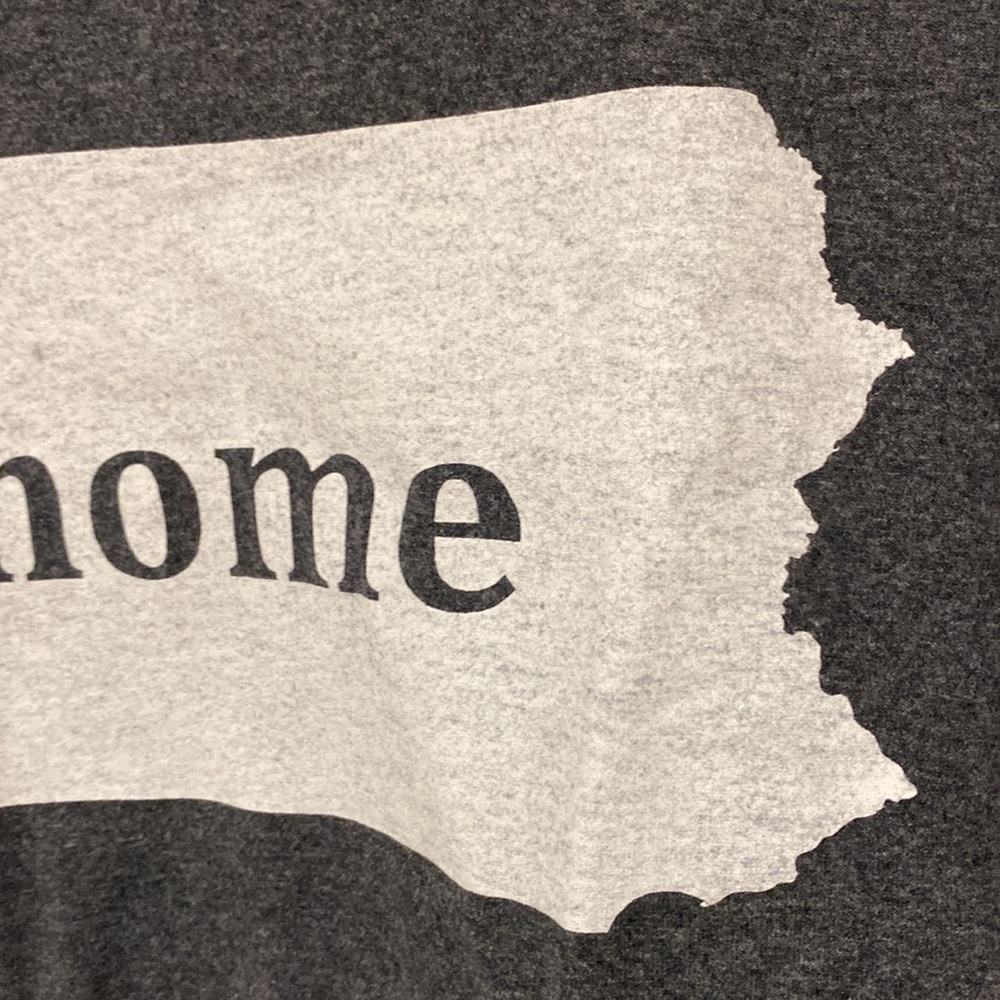 Pennsylvania Gray Graphic T-Shirt with 'Home' Print ❤️ - Picture 3 of 3